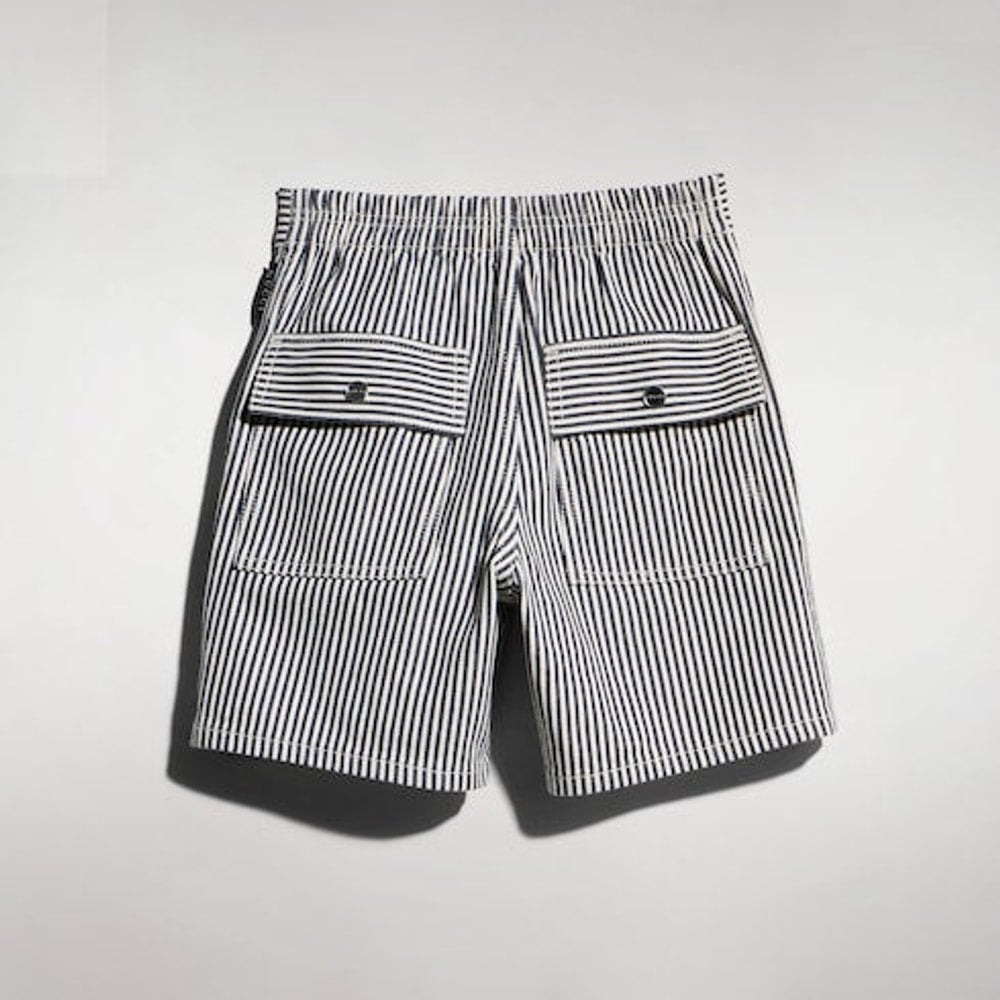 Children's striped denim shorts