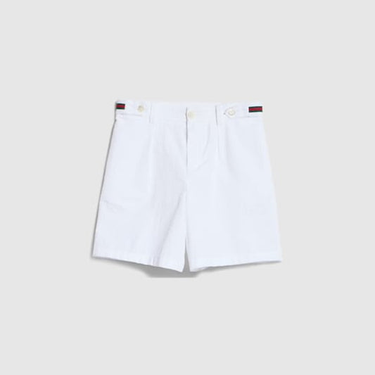 Children's crinkle cotton shorts