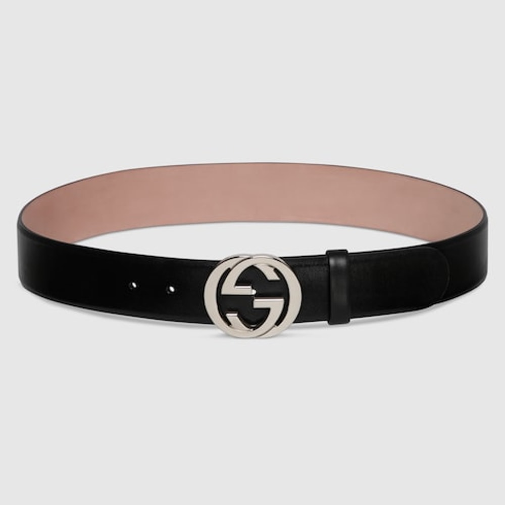 Belt with Interlocking G buckle