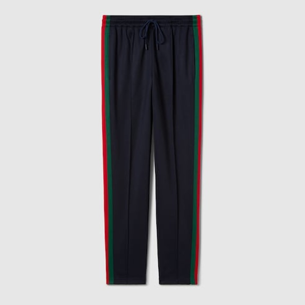 Technical jersey sportswear pants with Web
