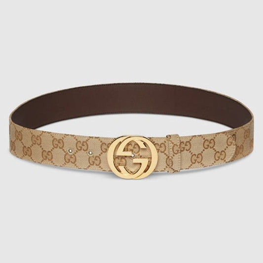 Belt with Interlocking G buckle