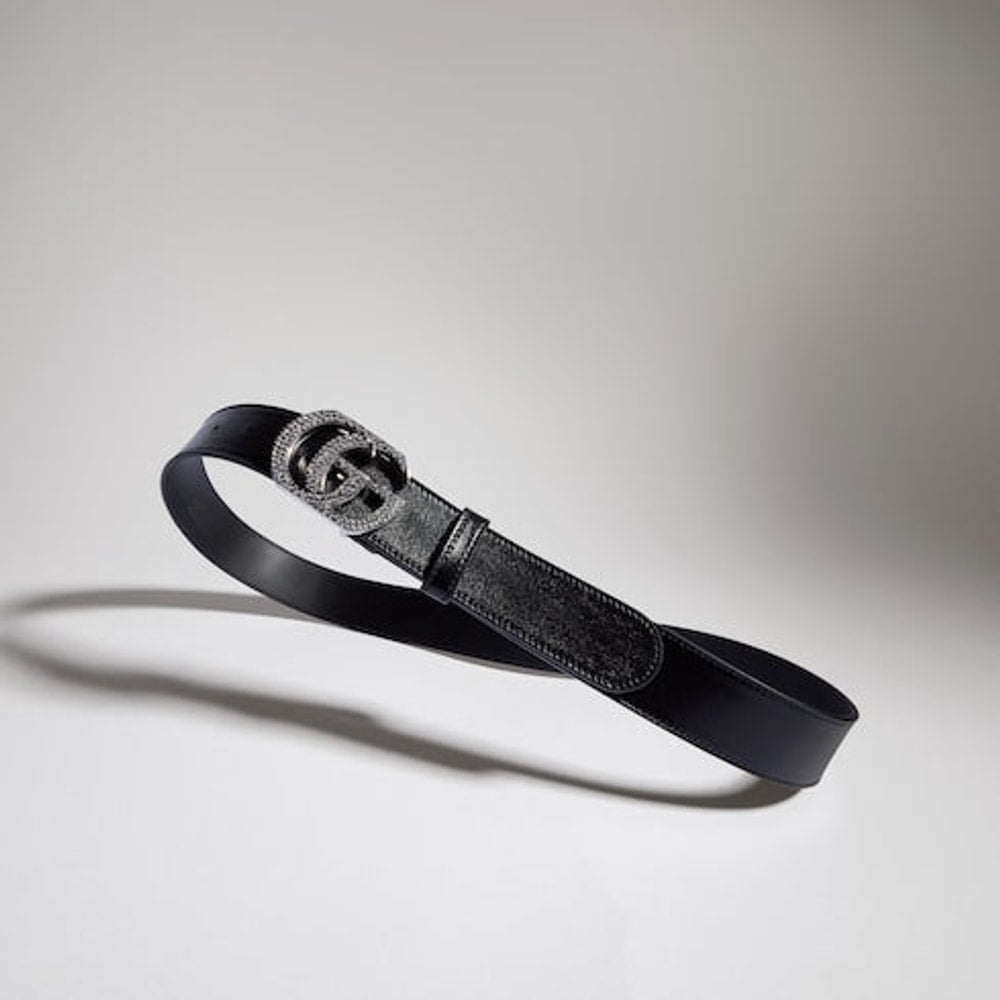Belt with Double G buckle