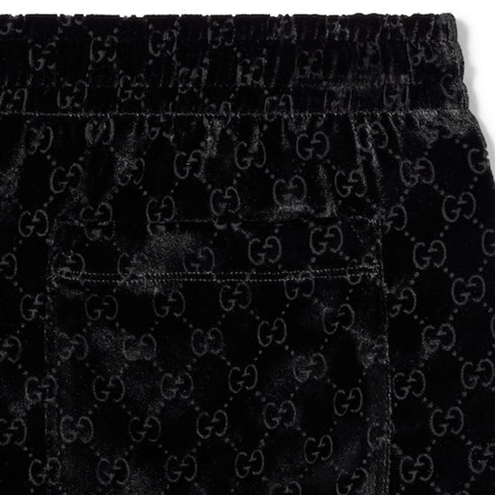 GG velvet devoré sportswear pants