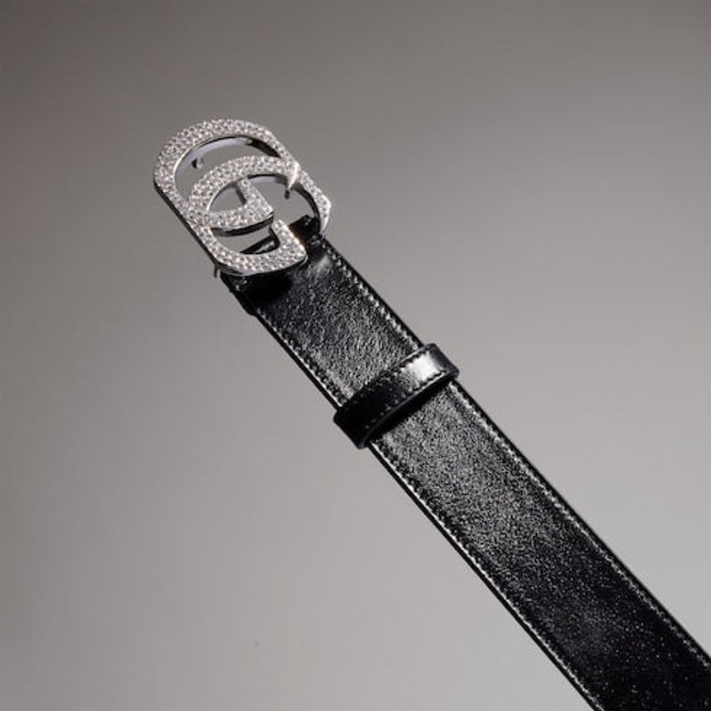 Belt with Double G buckle