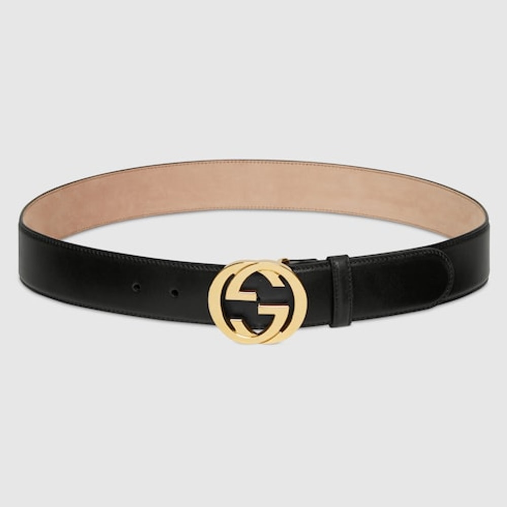 Belt with Interlocking G buckle
