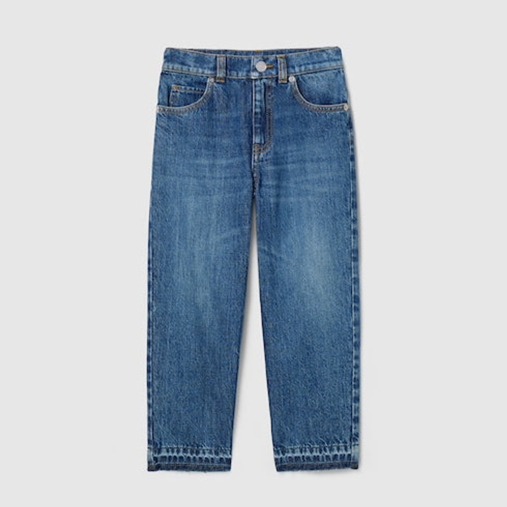 Children's bleached denim pants