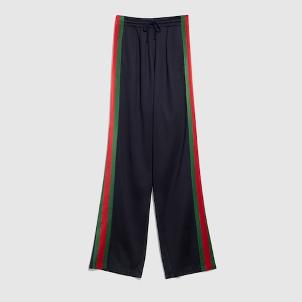 Silk cotton sportswear pants with Web