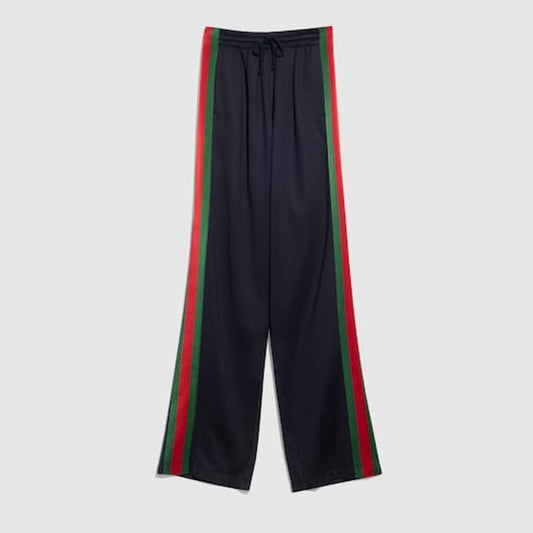 Silk cotton sportswear pants with Web