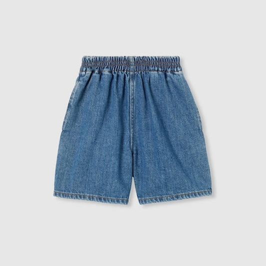 Children's lasered denim shorts