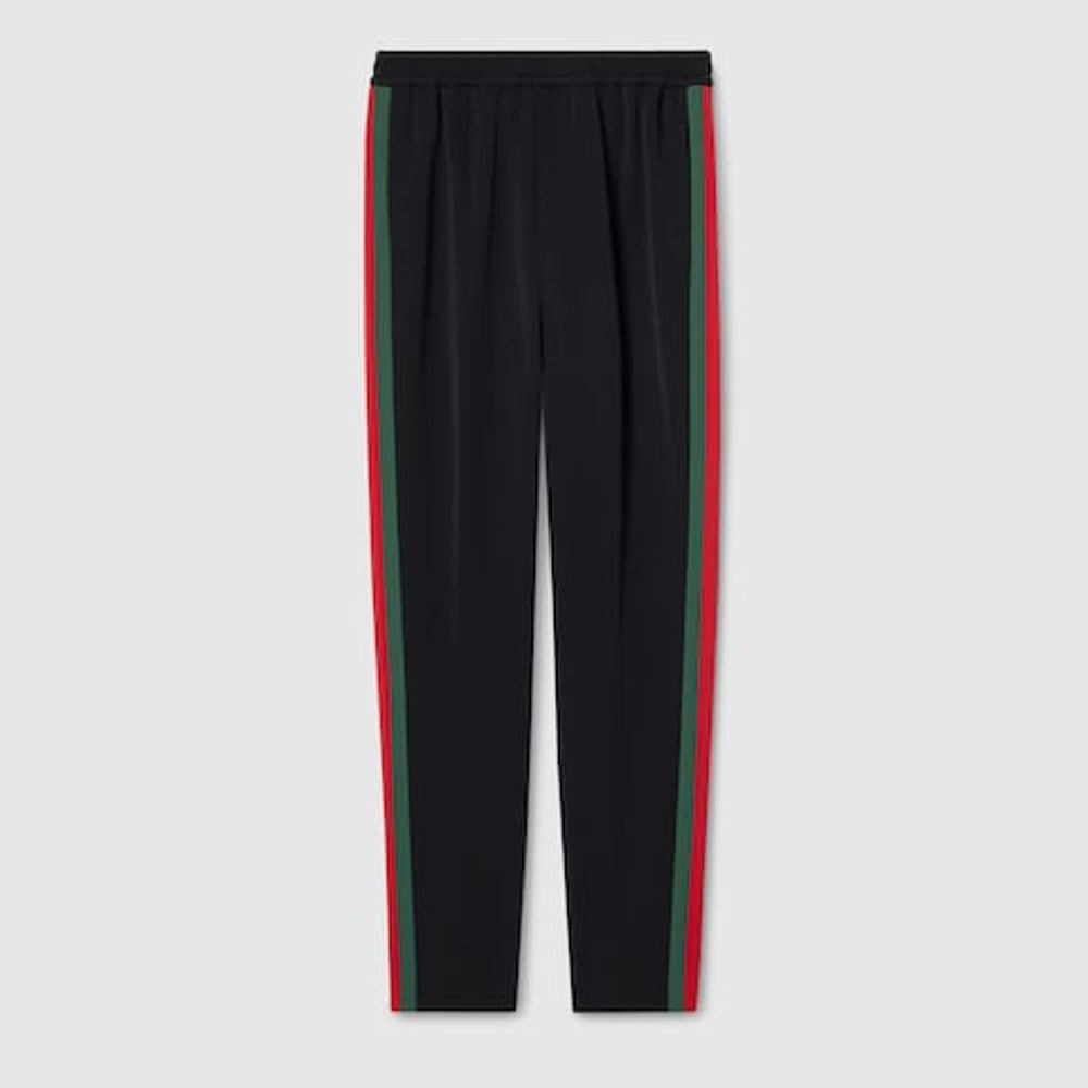 Stretch nylon sportswear pants with Web