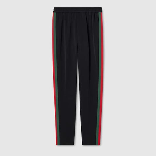 Stretch nylon sportswear pants with Web