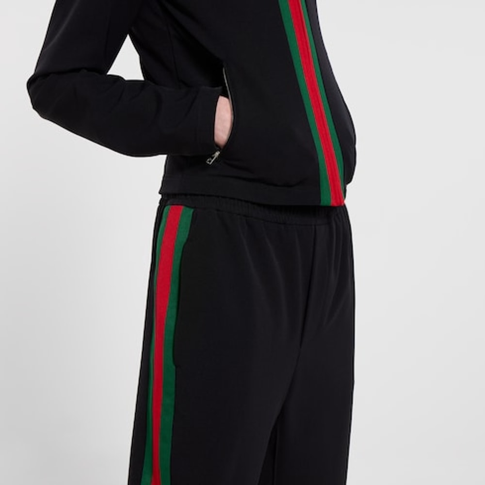 Stretch nylon sportswear pants with Web