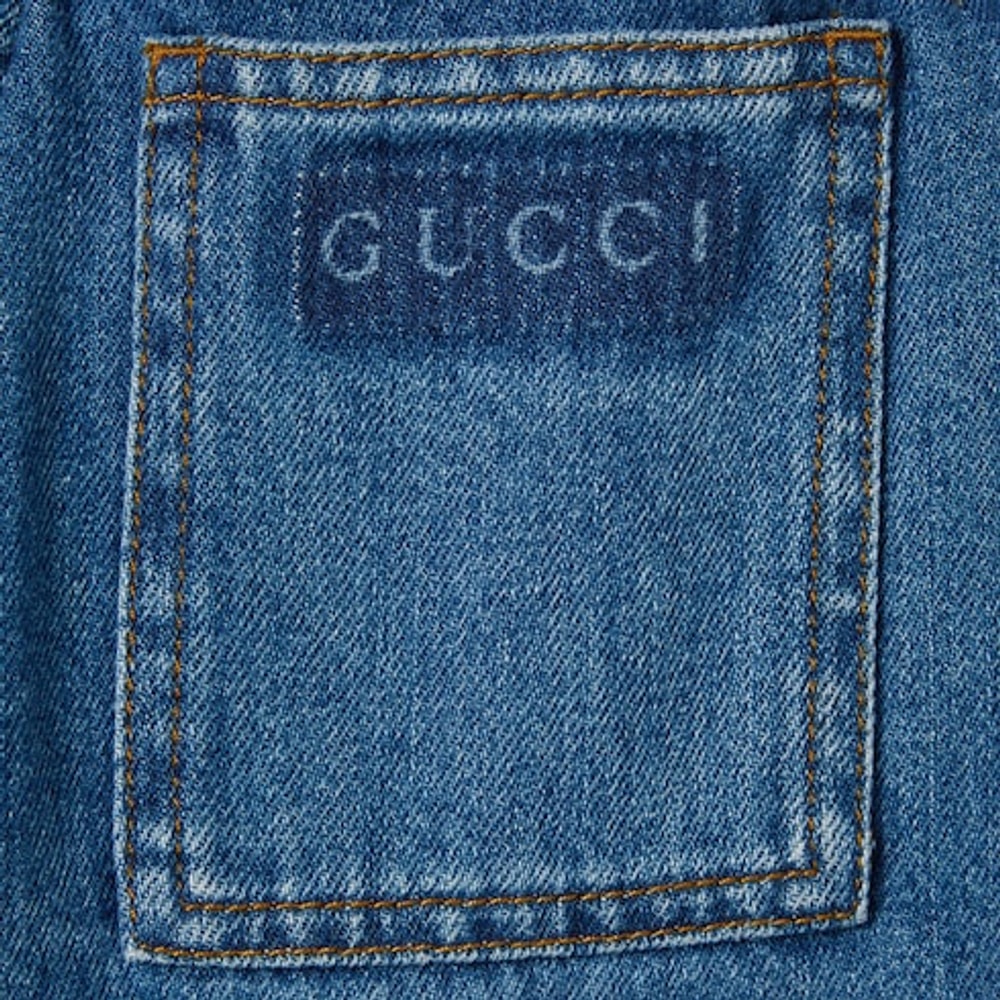 Children's lasered denim shorts