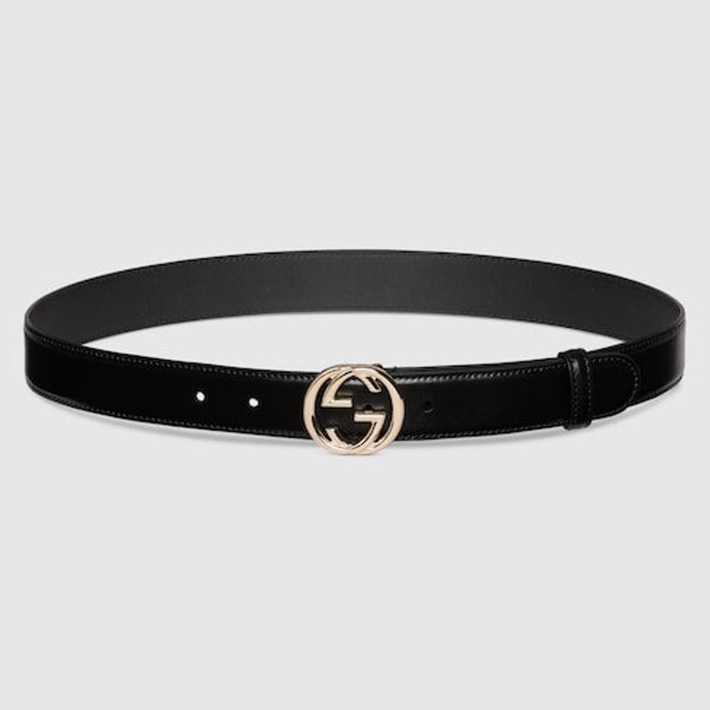 Belt with Interlocking G buckle