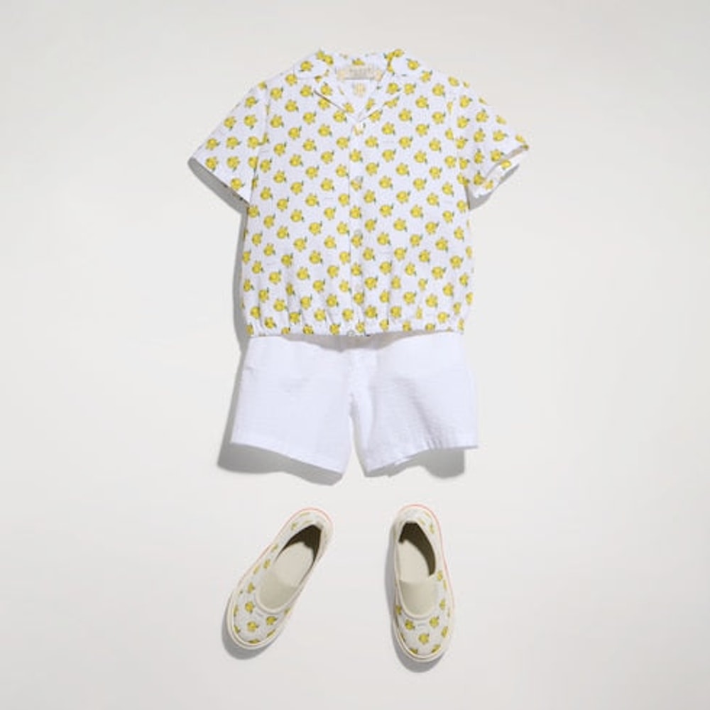 Children's crinkle cotton shorts