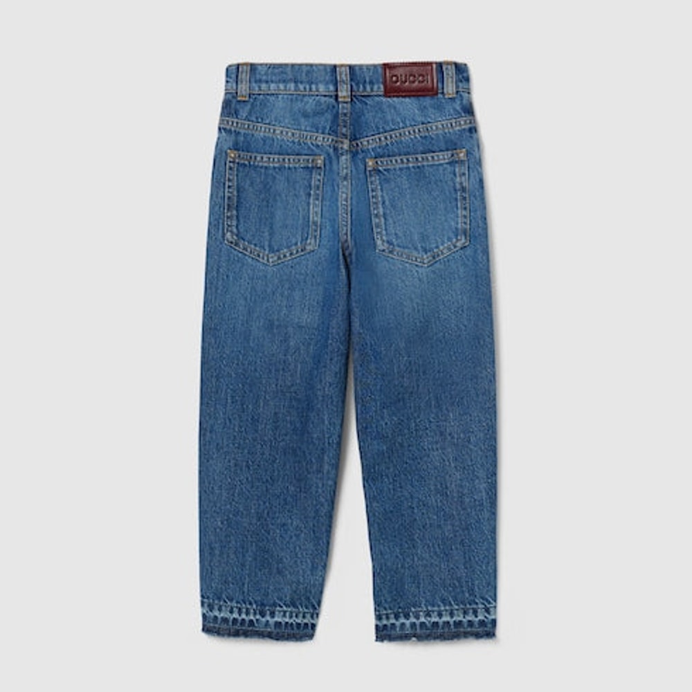 Children's bleached denim pants